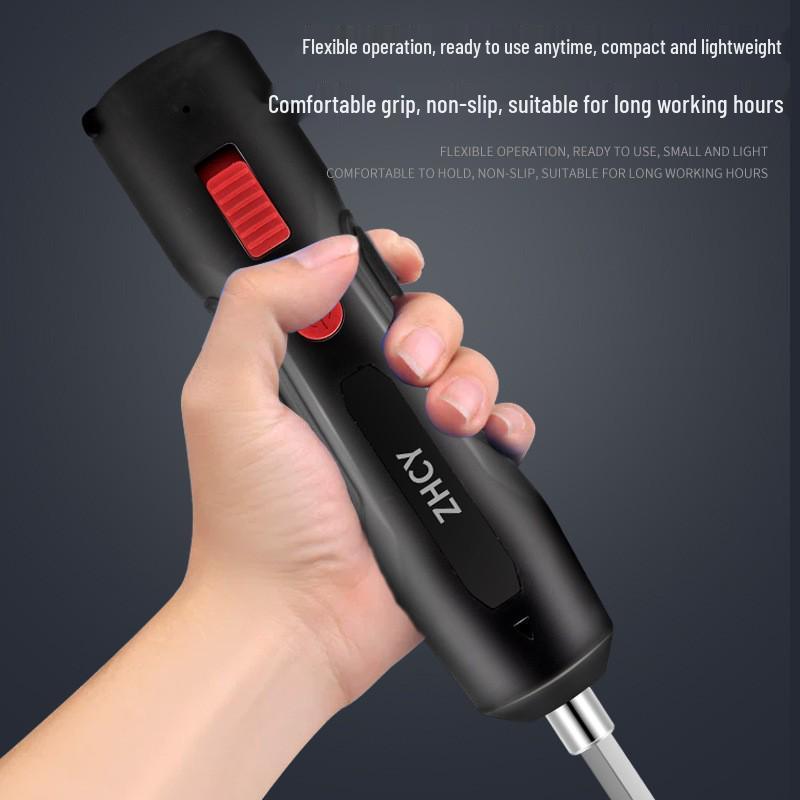 Rechargeable Multi-functional Electric Screwdriver Gun: Mini Household Tool with Lithium Battery.