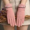 Warm Gloves Three-Line Cycling Rabbit Velvet Men'S And Women'S Fashion Cold-Proof Touch Screen Velvet Outdoor Autumn And Winter Gloves