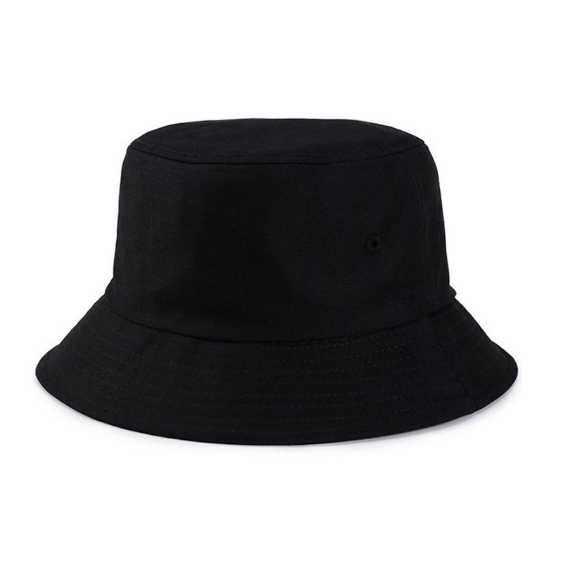Cotton Solid Bucket Hat | Summer Sun Protection & Breathable Round Crown