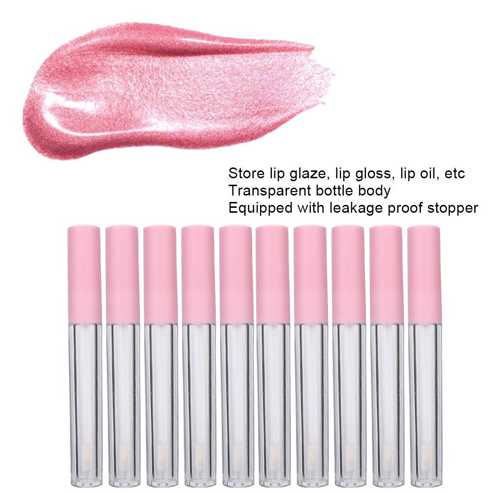 10pcs Refillable Lip Gloss Bottle   Empty Lip Balm Tube Container Makeup Tool Accessory (2.5ml/pc)