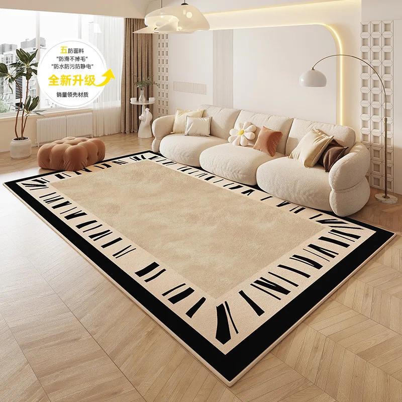 Modern Minimalist Style Living Room Decoration Carpet Fluffy Soft Bedroom Decor Plush Rug Irregular Thick Rug Home Lounge Mat
