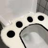 Cartoon Toilet Seat Cushion Universal Cute Bear Paw Toilet Seat Cover Adhesive Pad with Lifter Home Use Bathroom Accessories