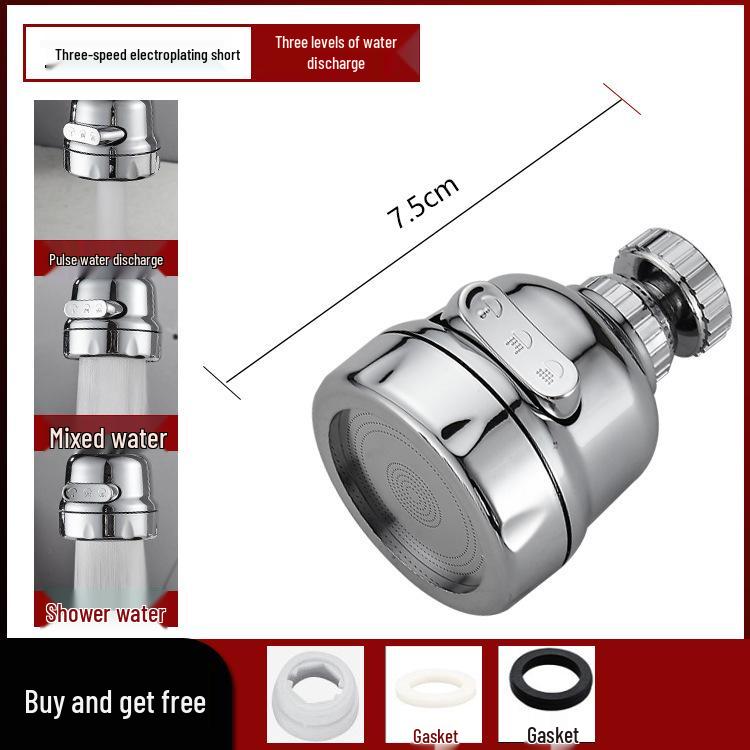 Universal Adjustable Anti-Splash Faucet Aerator Extension Tube