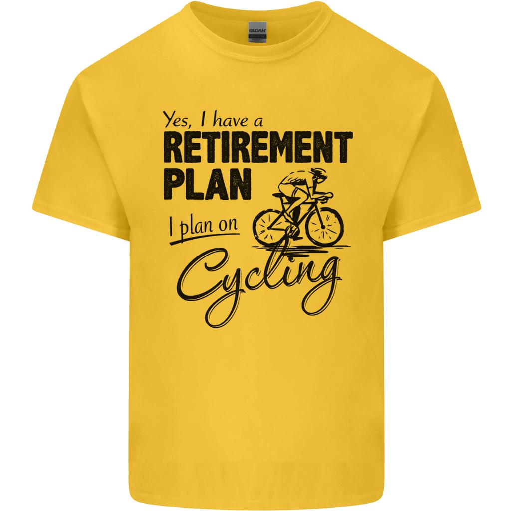 Cycling RetireUnisext Plan Cyclist Bicycle Unisexs Light Cotton TShirt