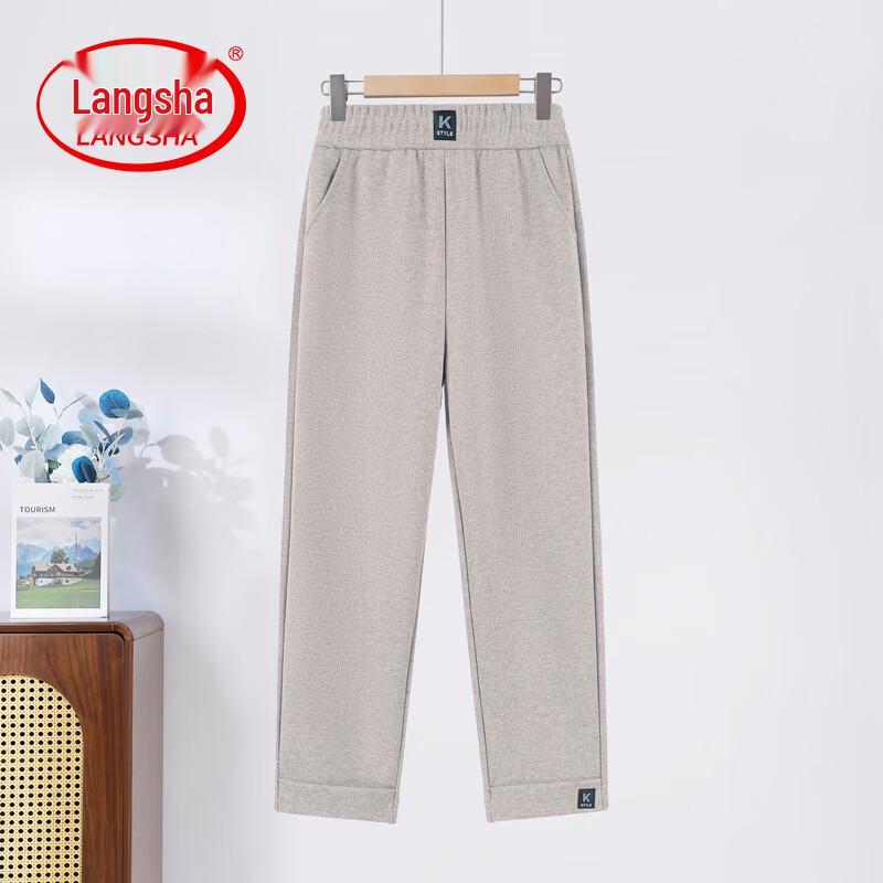 LangSha Women s 2026 New Collection High-Waist Straight-Leg Casual Pants 4XL