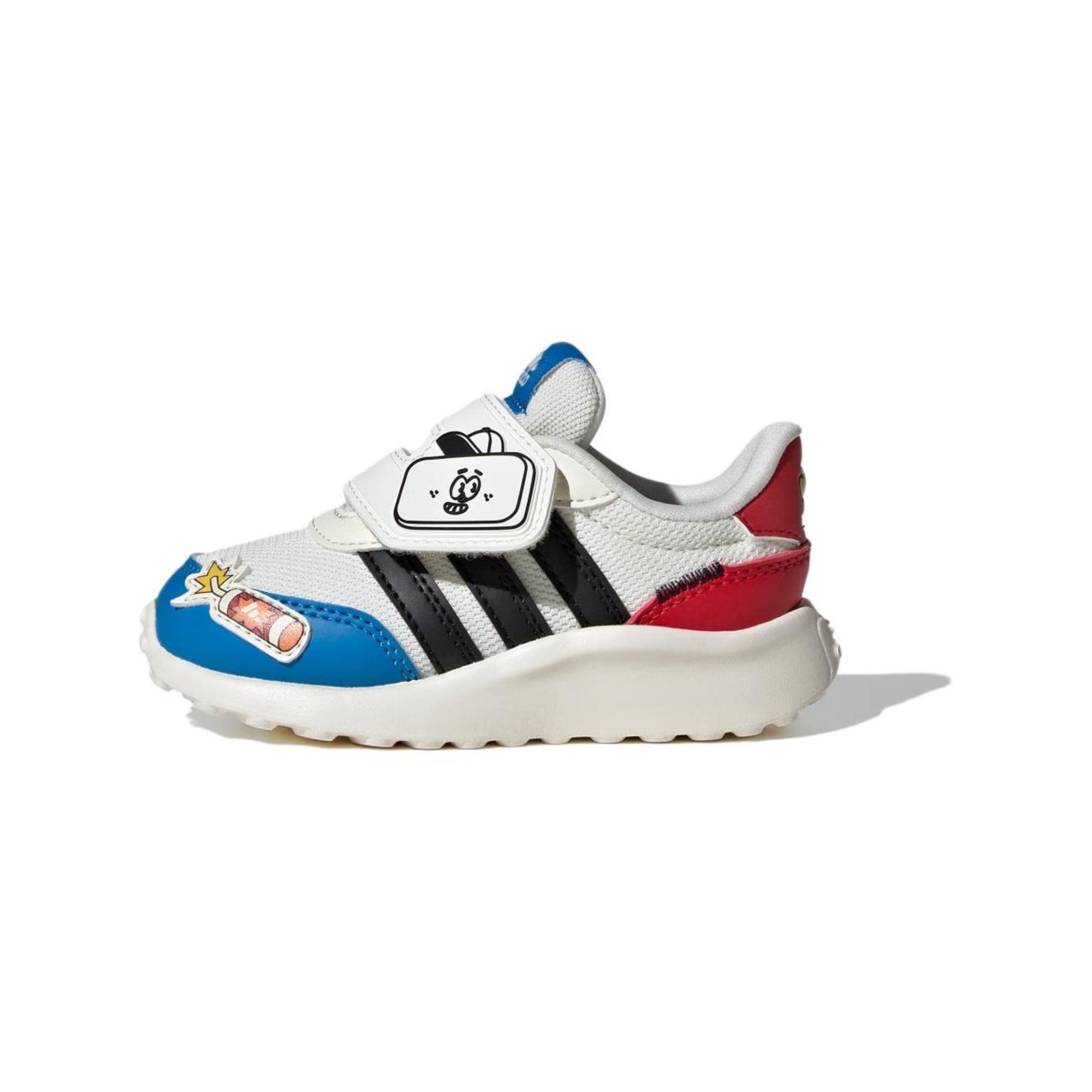 

Adidas Neo Run 70S Нескользящие Амортизирующие Низкие Кроссовки для Ходьбы Детская Обувь Белый Синий Красный IH8099 26½