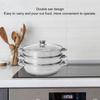 Soup Steam Pot Thickened Stainless Steel Multifunctional Large Capacity Double Ear Stock Steam Pot For Home Use