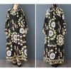 Women's Retro Single Breasted Long Shirt Shirt Dress