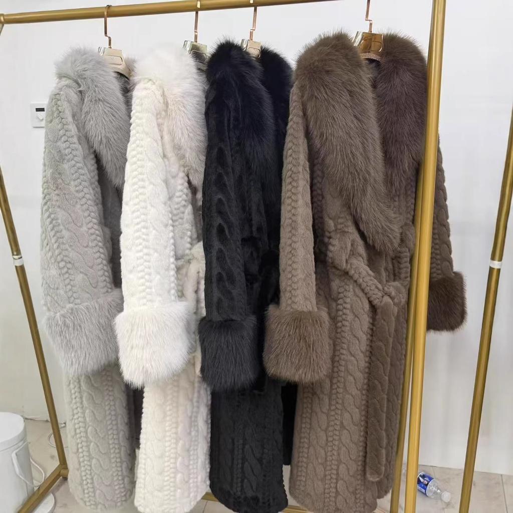 2025 New Hooded Coat Women's Autumn and Winter Trend Retro Lazy Style Long Fashion Warm Coat