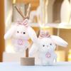 Adorable Plush Rabbit Doll Soft Stuffed Animal Keychain Perfect Gift For Girls