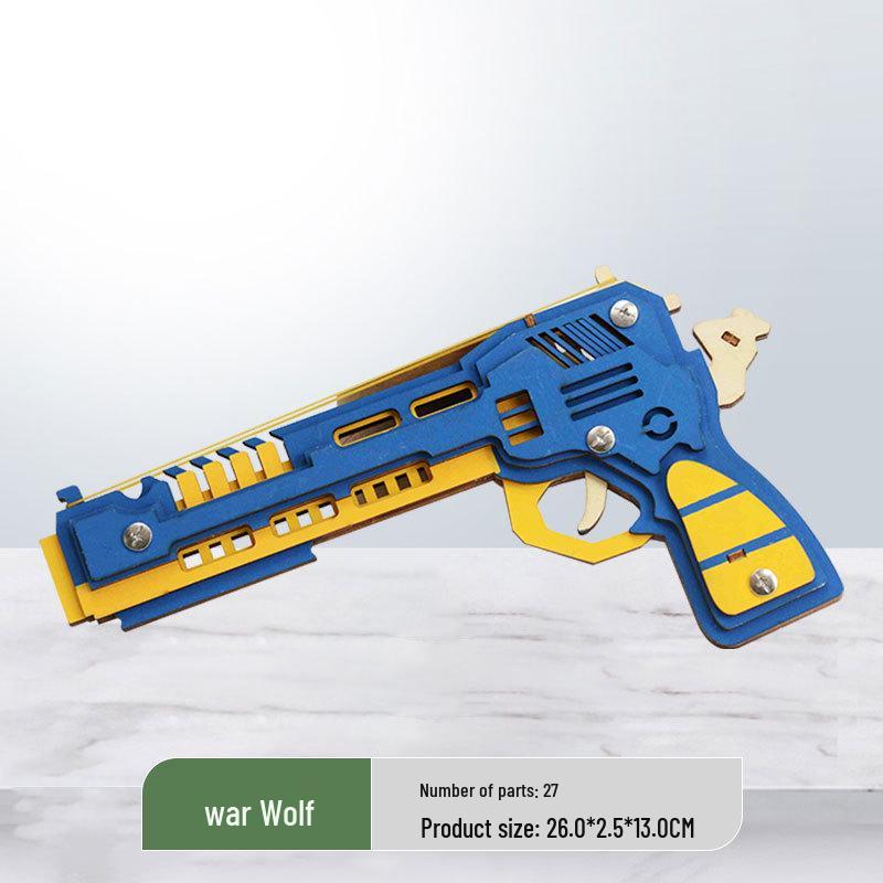 Wooden 3D Military Puzzle Model - Educational DIY Toy for Boys