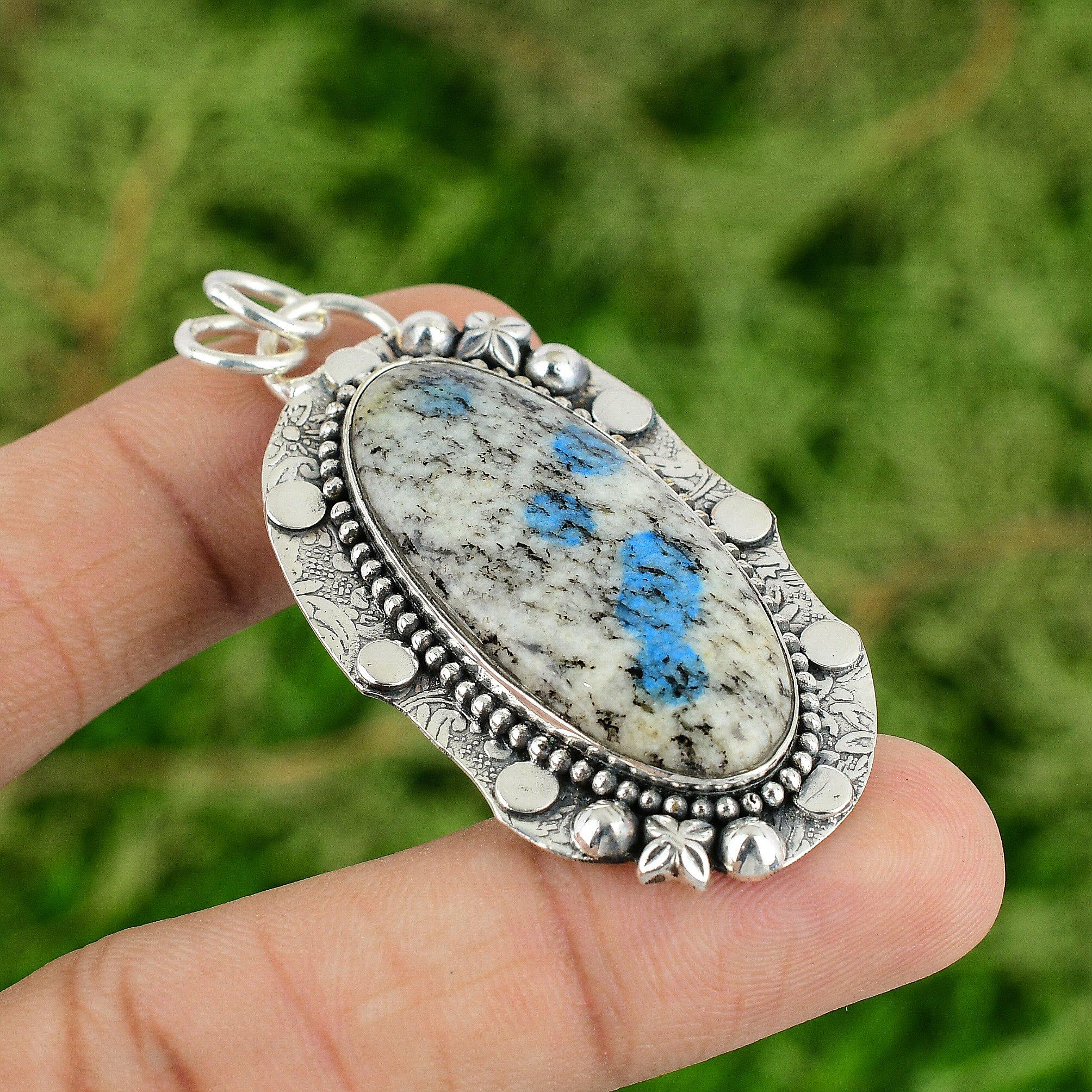 

K2 Jasper Gemstone Pendant 925 Sterling Silver Pendant Elegant Jewelry Handmade Brand New Pendant Gifts For Mom