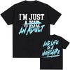 Summer Y2k Hip Pop Tees I'm Just A Kid T-shirt SIMPLE PLAN Design Graphic Tshirts Casual Loose Streetwear Print Merch Top Unisex