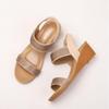 Fashion 2025 Bohemian Ethnic Style Sandals Fashionable Rhinestone Decoration Comfortable 5CM Wedge Versatile Sandals Zapatos De Mujer