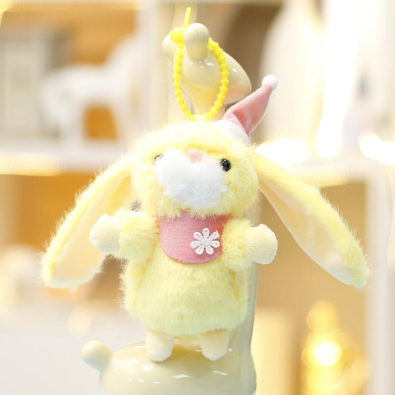 

Плюшевая подвеска-кролик с мультяшным животным и мягкой хлопковой набивкой для декора детской комнаты жёлтый