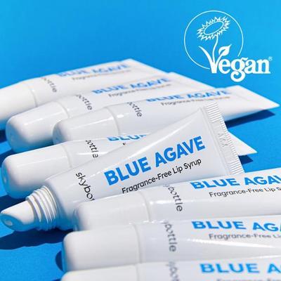 Sky Bottle Blue Agave Hochfeuchtigkeitsspendender, parfümfreier Lippensirup 10 ml