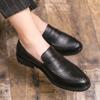 Hairstylist Small Leather Shoes British Size Casual Shoes Summer Breathable Lazy Beanie Shoes