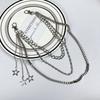 Three Layers Star Pendant Pants Chain Tassel Punk Waist Chain Fashion Hip Hop Chain  Rock