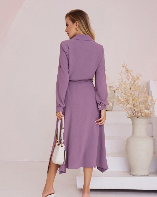 Shirt Dress with Side Slits ISSA Plus