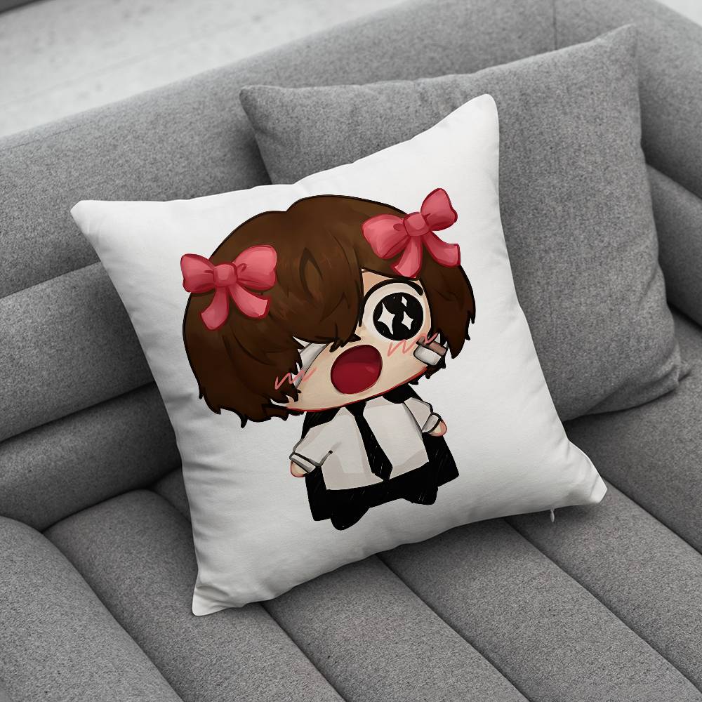 Cartoon Character Dazai OOsamu Pillow Case Pillowcase Home Sofa Cushions Car Cushions Pillowcover Office Pillowshell Pillow