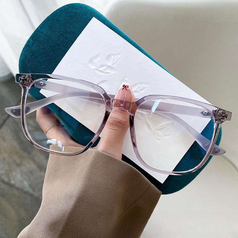 TR90 Square Large Frame High-end Small Fragrance Can Be Matched with Myopia Glasses Frame Xiaohongshu Flat Glasses