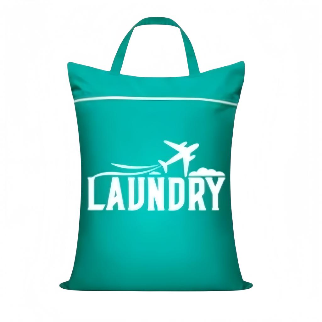 1pc Large Washable Travel Laundry Bag, Suitable for Diapers, Dirty Clothes, Swimwear, Gym, College Dormitory Wet and Dry Bags