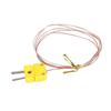 High Accuracy K Type Thermocouple Probe Cable with Coating Quick Connect Plugs Oxidation Resistant for Industry
