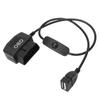 16 Pin OBD2 Male Plug USB Power Charging Cable OBD Adapter Cable 18.9in Universal Connector Charger