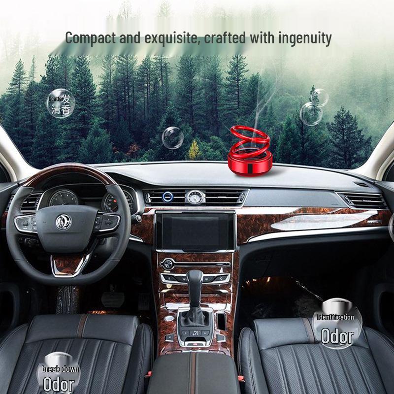 Double Ring Suspension Car Air Freshener & Perfume Holder for Interior Decoration