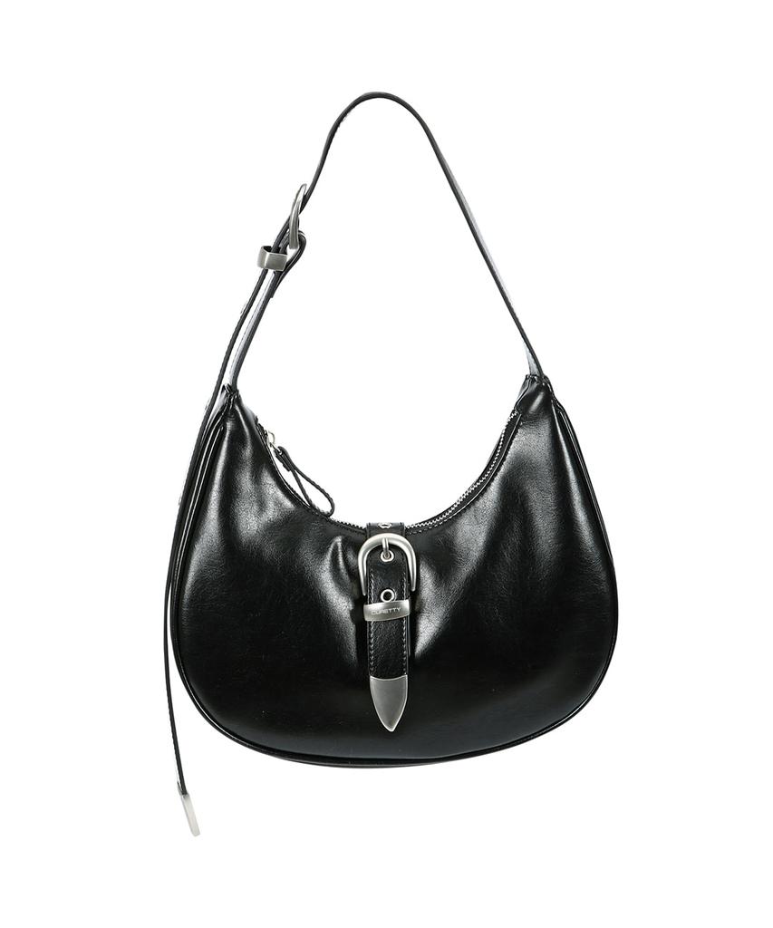 Curetty C Double Belt Mini Hobo Bag_Black