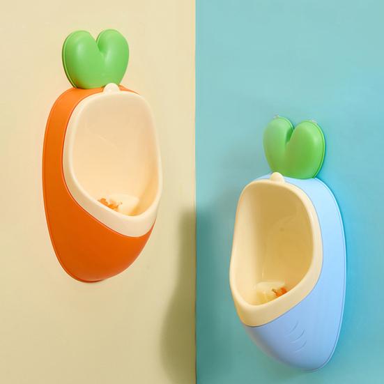 Boy Urinal Potty Detachable Design Carrot Shape Interactive Learning Toddler Training