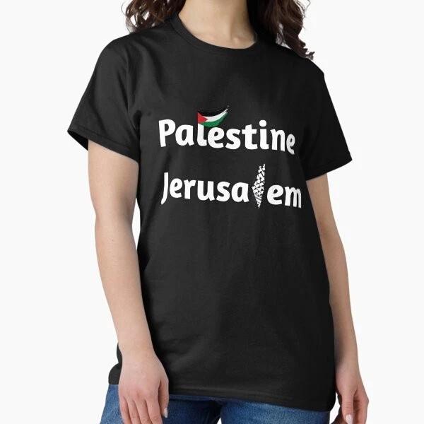 Jerusalem Is Capital Of Palestine Classic Tshir Made In Usaaus Tshirt S2xl S