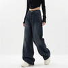 Vintage Women Wide Leg Jeans Harajuku Baggy Denim Trousers Oversized Grunge Streetwear Autumn Pants Korean Fashion