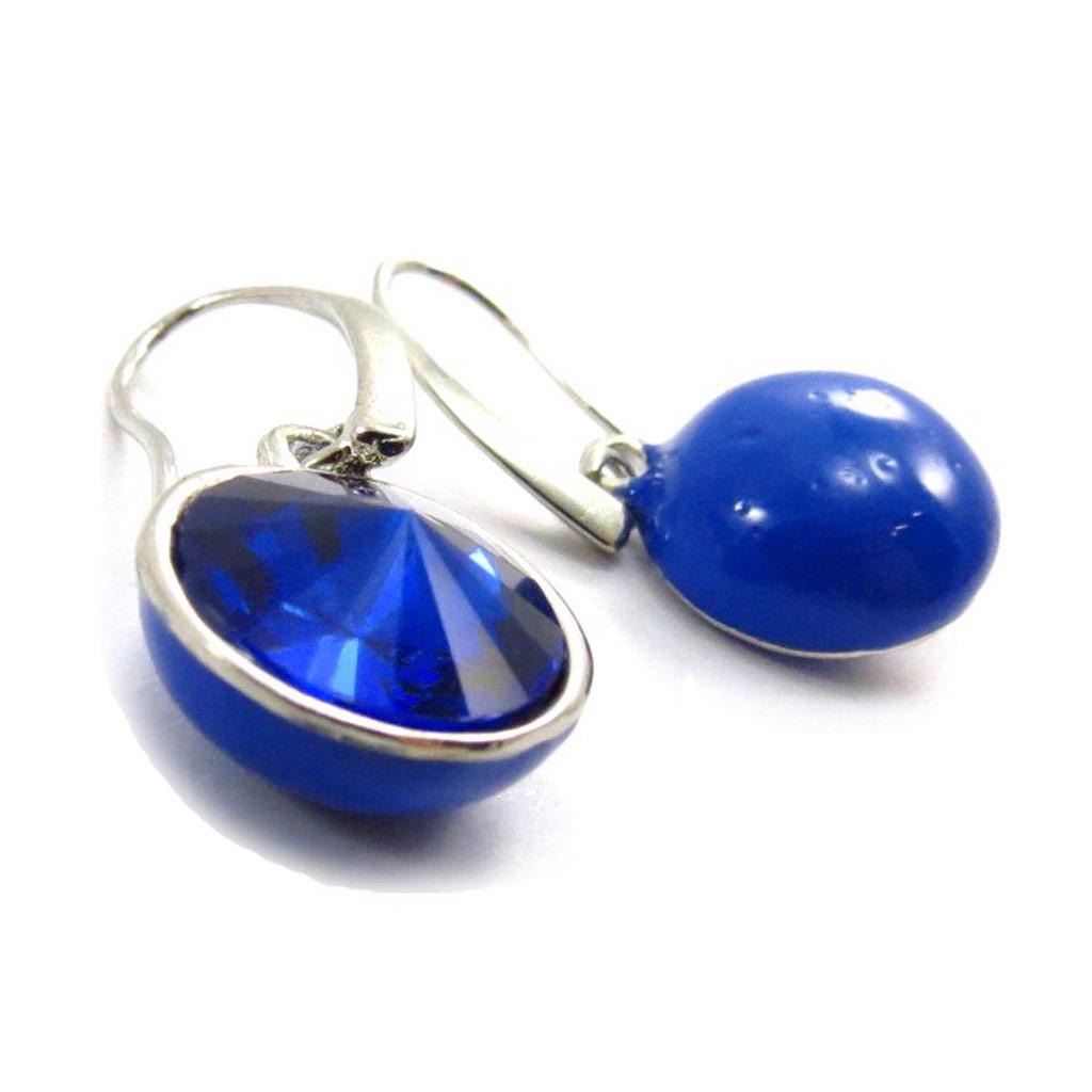 Les Trésors De Lily [J6808] - Sapphire Blue 'Sissi' Designer Earrings