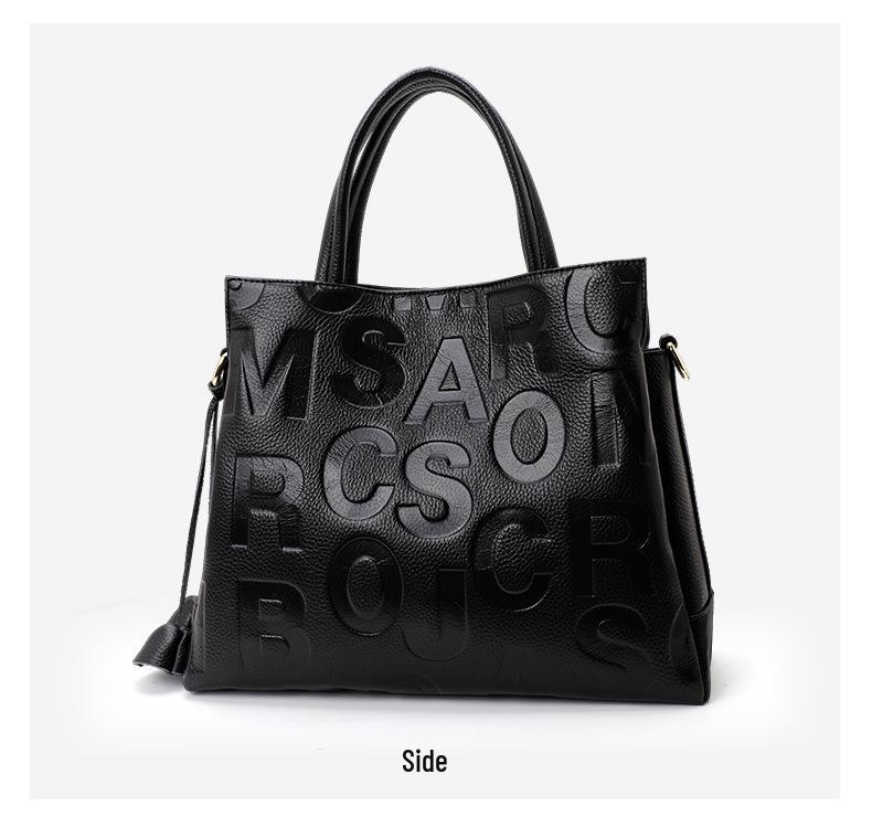 Thousand Classic 2025 Autumn/Winter Large Capacity Cowhide Handbag for Women - Shoulder & Crossbody