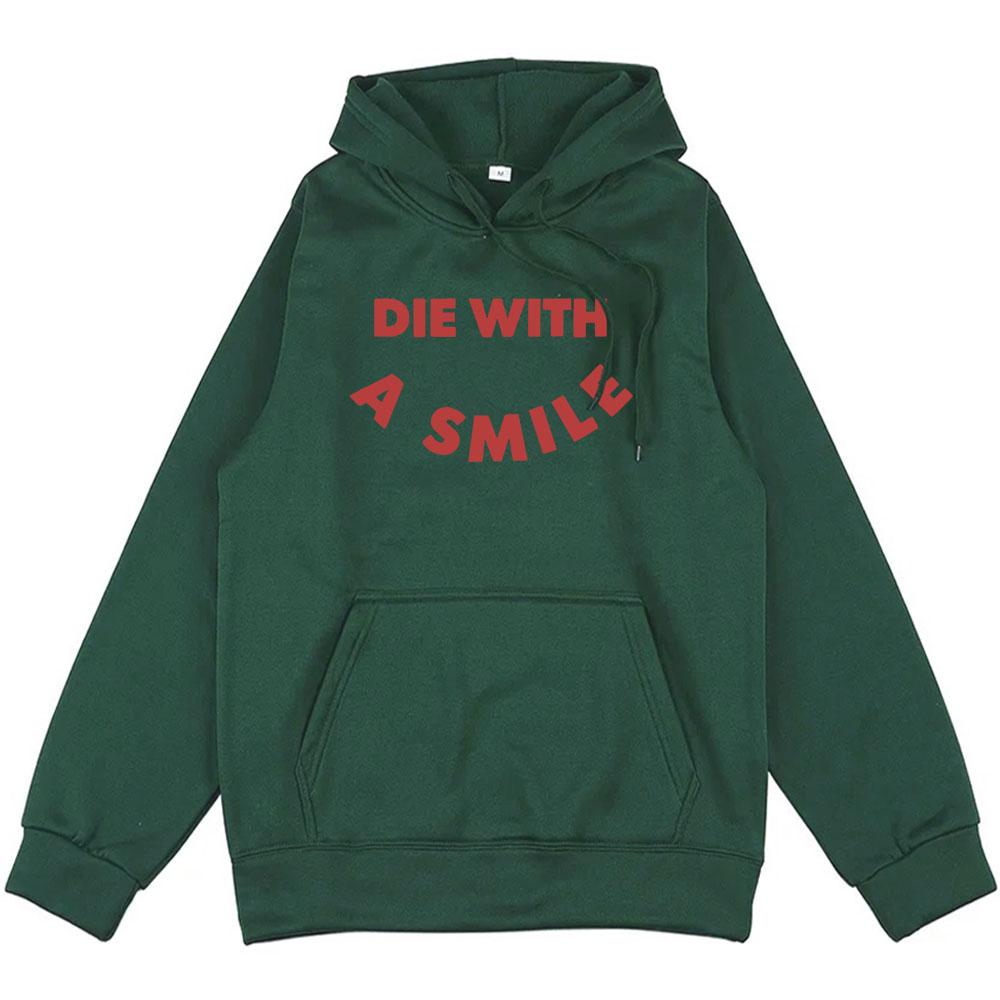 

Streetwear Die with A Smile Bruno Mars Lady-Gaga Hoodies Unisex Winter Graphic Sweatshirt Moletom Fashion Men Women Tops 3XL