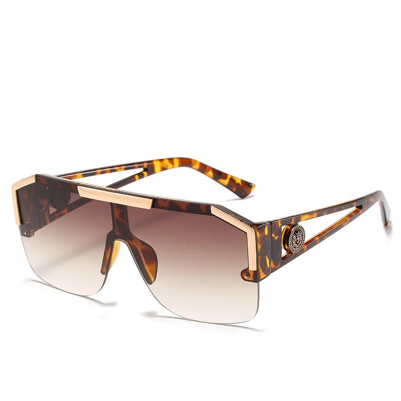 Neu Luxus Übergroße Männer Sonnenbrille Marke Designer Sonnenbrille Für Frauen Mode Gradienten