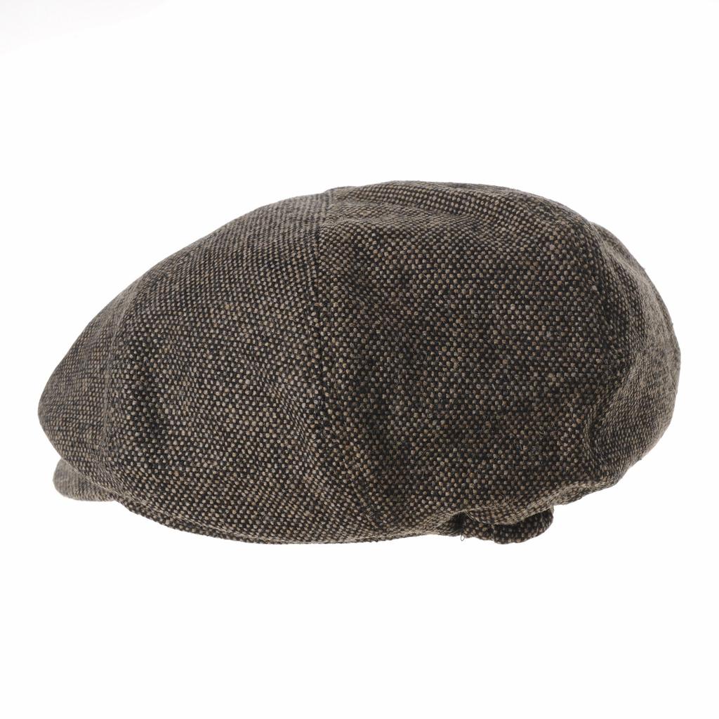 [Withmoons] Simple Wool Casquette Hat for Autumn/Winter, Men's & Women's SL3525 (Darkbrown)