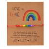 3Pcs/set Boho Couple Bracelet Love Heart Friendship Braided Rope Rainbow Beaded Bracelet  Party