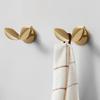 1PCS Leaf-Shaped Wall Hook: Stylish Zinc Alloy Hanger For Coats And Hats Leaf-Shaped Wall Hook: Stylish Zinc Alloy Hangers