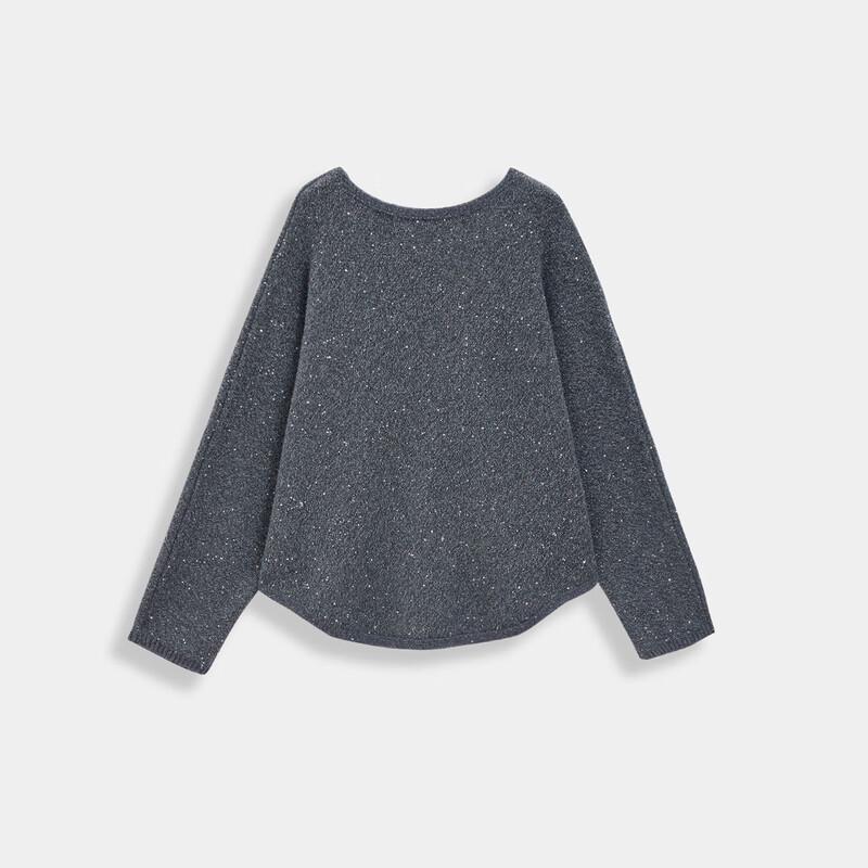 IEF Women's Plus Size Autumn Knitted Batwing Top