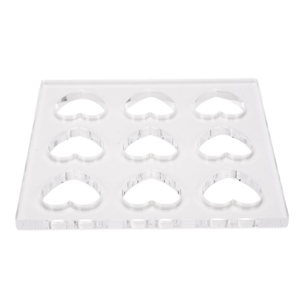 Herzförmiger DIY Acryl Gebäckformer Dessert Bäckerei Modellwerkzeug zum Backen zu Hause Party Essen Zubereiten