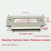 5pcs 64mm Locking Plate Stainless Steel Door Lock Latch Strike Plate Quick Installation Door Hardware Accessories