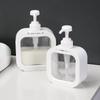 500ml Large Capacity Refillable Travel Bottles: Press-Type Transparent Shampoo, Shower Gel, and Hand Soap Dispensers