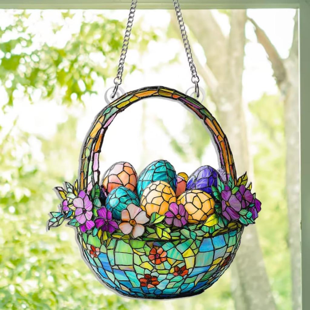 2D Easter Egg Acrylic Flat Printing, Suitable For Home Wall Decoration, Hanging And Hanging