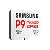 Carte microSDXC Express - Samsung - 512 Go - P9 Express - 800 Mo/s - Classe 10 - Antimagnétique - Étanche
