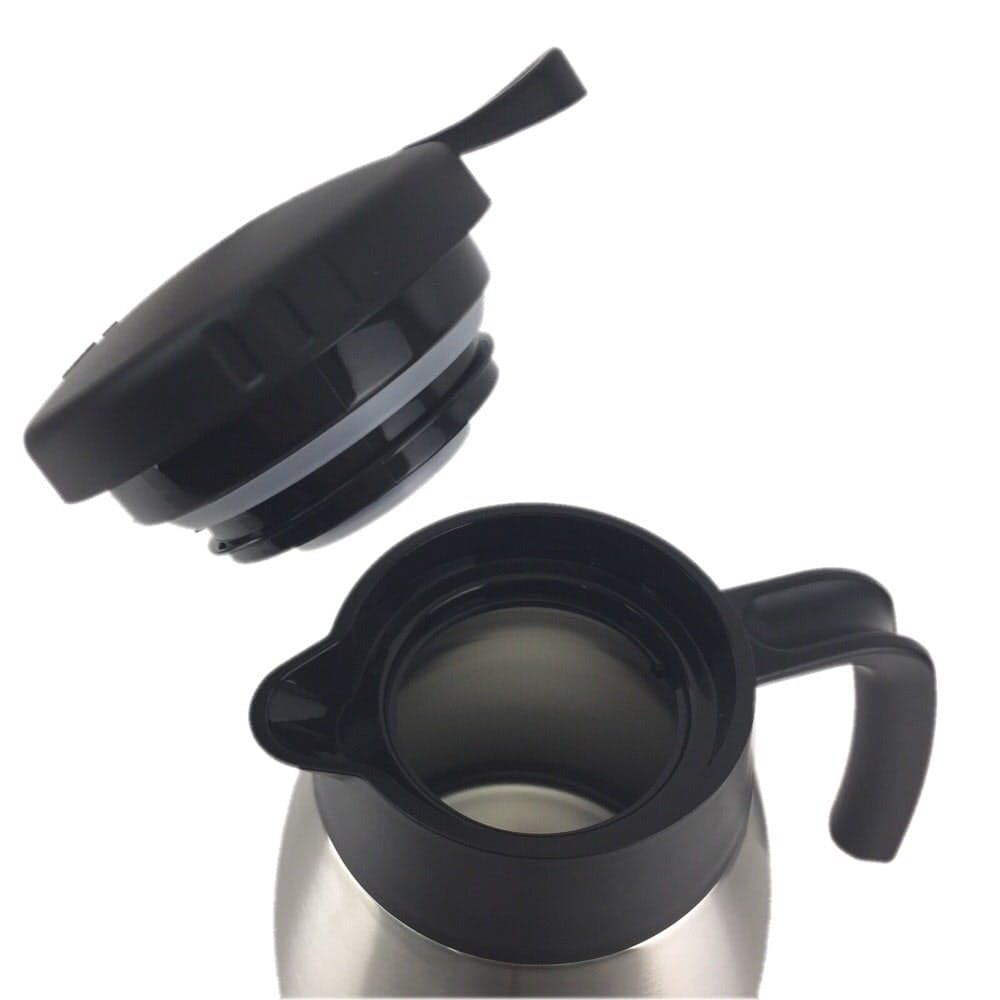 Cainz Stainless Steel Tabletop Pot Stainless Steel Double Walled Heat Retention Cold Retention Pot Heat Retention Tabletop Pot 1.1L STP-11