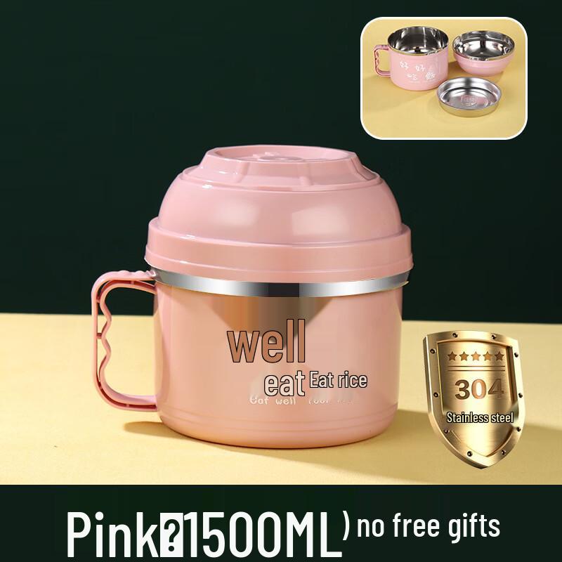 ZISIZ 304 Stainless Steel Portable Lunch Box & Instant Noodle Bowl