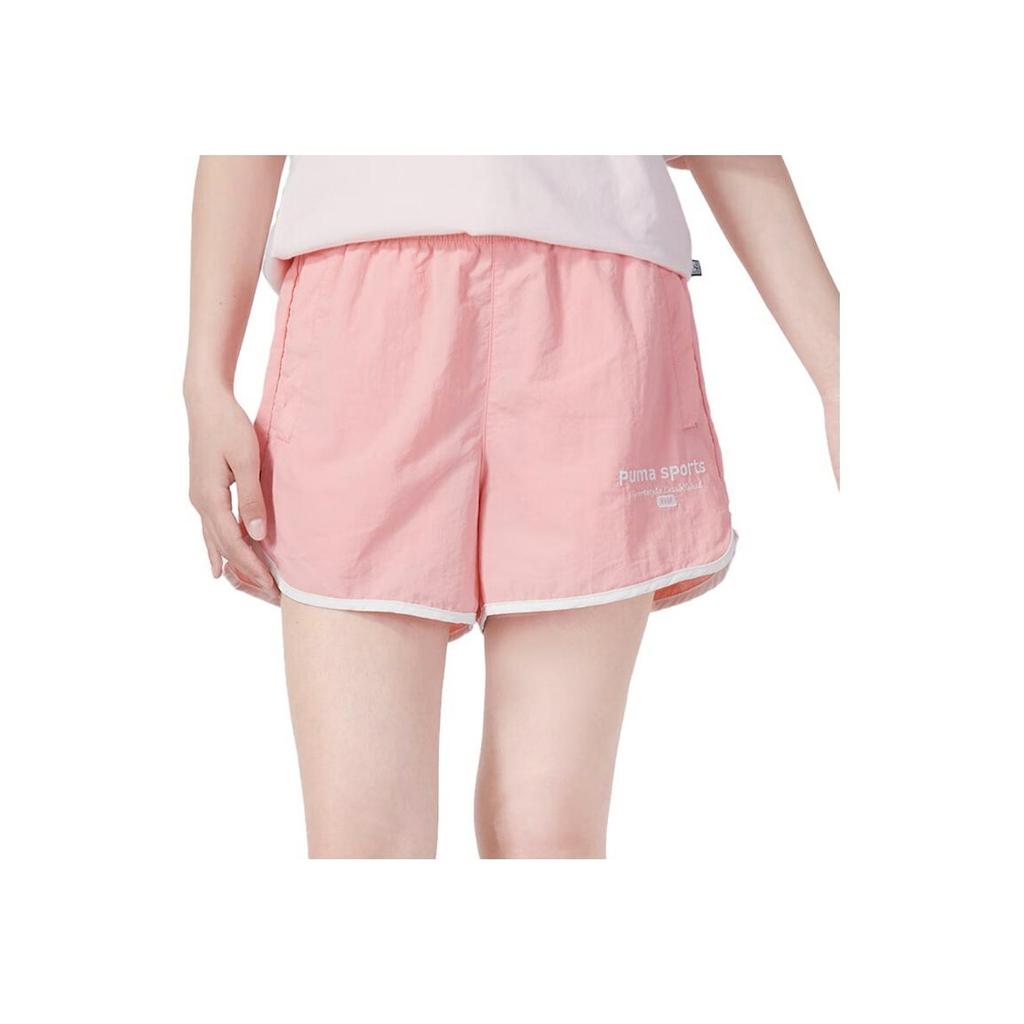 Puma Letter Embroidery Breathable Casual Shorts Women Shorts Pink 623477-63