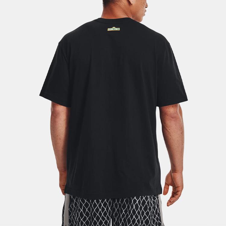 Under Armour Curry X Sesame Street T Shirt Men's Black 1369625-001